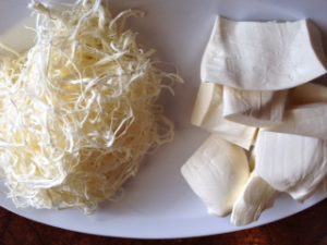 Quesillo Oaxaca or thread cheese