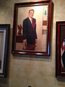 Ronald Reagan is one of several Presidents who visited the Mission Inn. Others included: Richard Nixon, Theodore Roosevelt, Benjamin Harrison, William McKinley, William Howard Taft, JFK, Gerald Ford and George Bush.