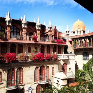 Interior courtyard of the Mission Inn 